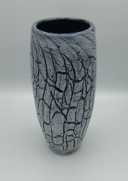 Contrast Crackled Vase