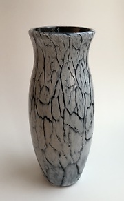 Zebra Crackled Vase