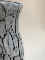 Zebra Crackled Vase Closeup