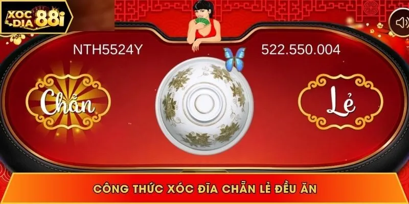 công thức xóc đĩa chẵn lẻ đều ăn